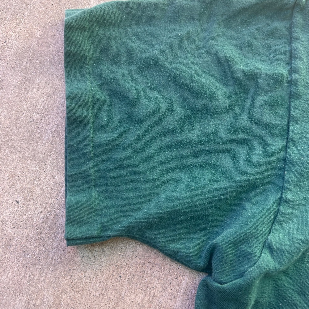 Vintage Budweiser Lizards Shirt XL Green 90s Anvil Single Stitch Distressed Rare - Picture 7 of 8